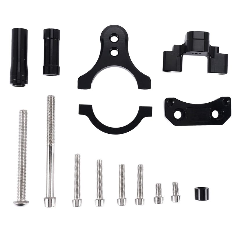Steering Damper Stabilizer Kit Cnc - Zestaw mocowania stabilizatora skrętu motocykla WF-Cnc