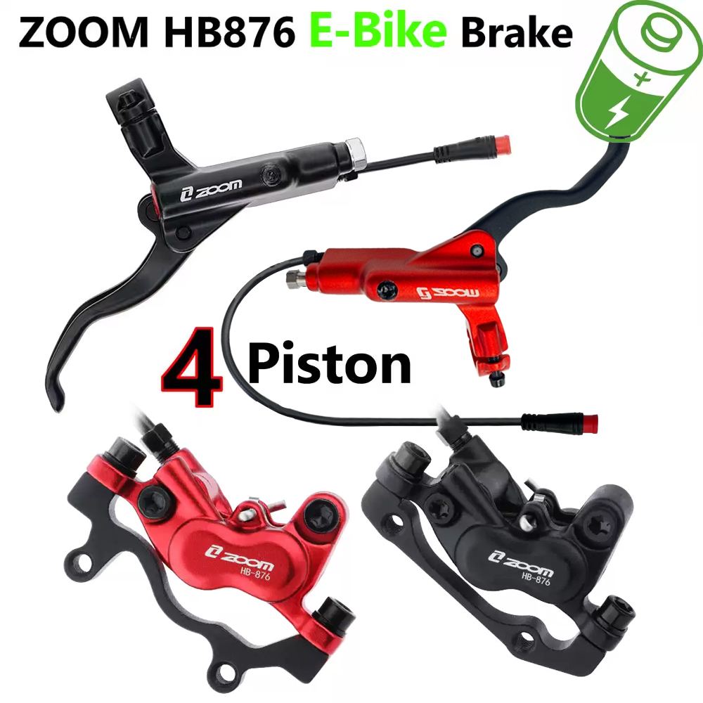 Zoom Hydraulic Brake 4 Piston E-Scooter - ZOOM HB-876E Zestaw Hamulców Hydraulicznych Tarczowych