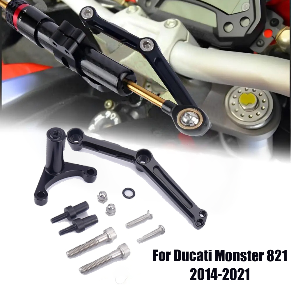 Steering Damper Stabilizer Kit Cnc - Akcesoria motocyklowe CNC wspornik amortyzatora dla