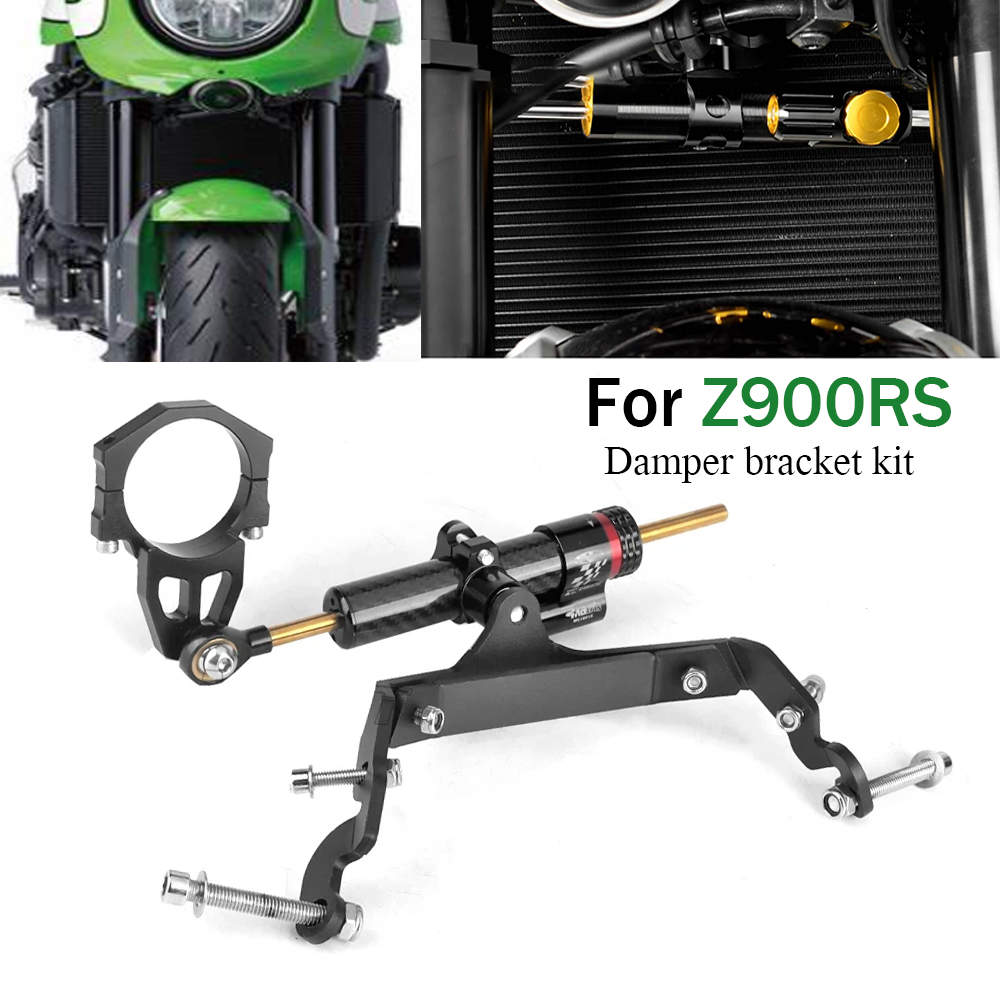 Steering Damper Stabilizer Kit Cnc - Dla Kawasaki Z900RS z900rs Z900 RS
