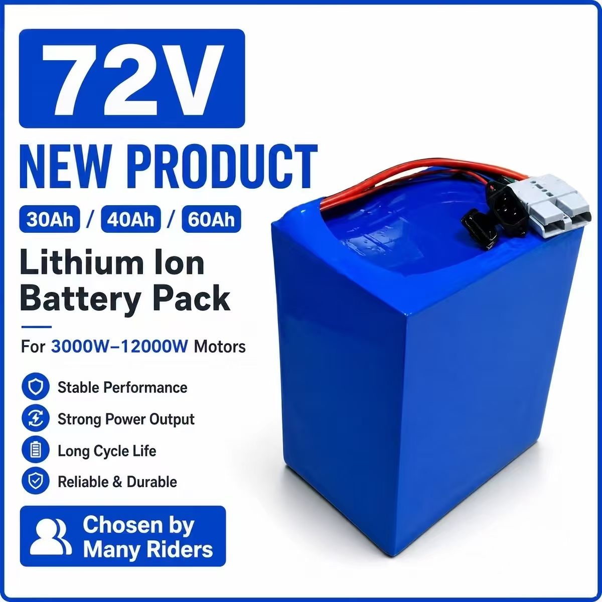 Akumulator litowo-jonowy 72V 3 – 72V 30Ah Lifepo4 Battery Pack recenzja i cena
